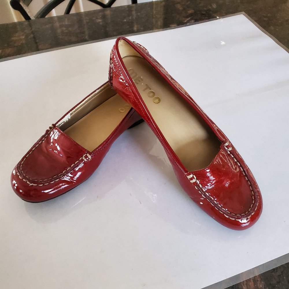 Me Too Red patent driving shoes - size 7